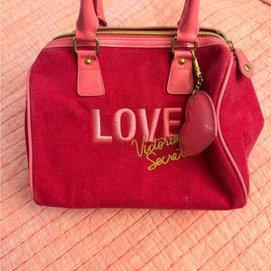 Victoria's Secret Red and Pink Love Satchel